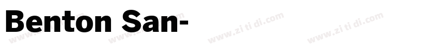Benton San字体转换